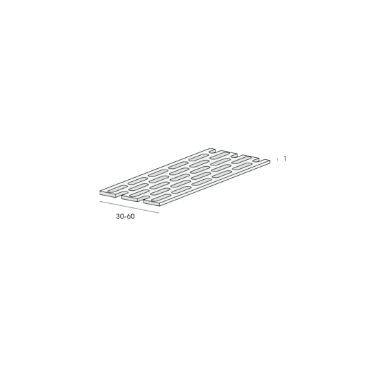 Ventilatieprofiel 60x1 mm op rol